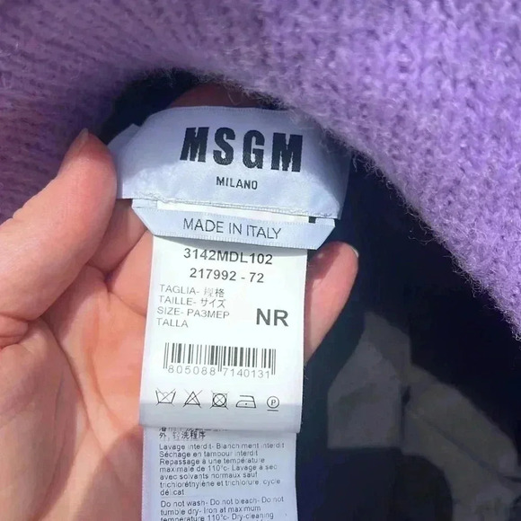 MSGM purple Bucket Hat